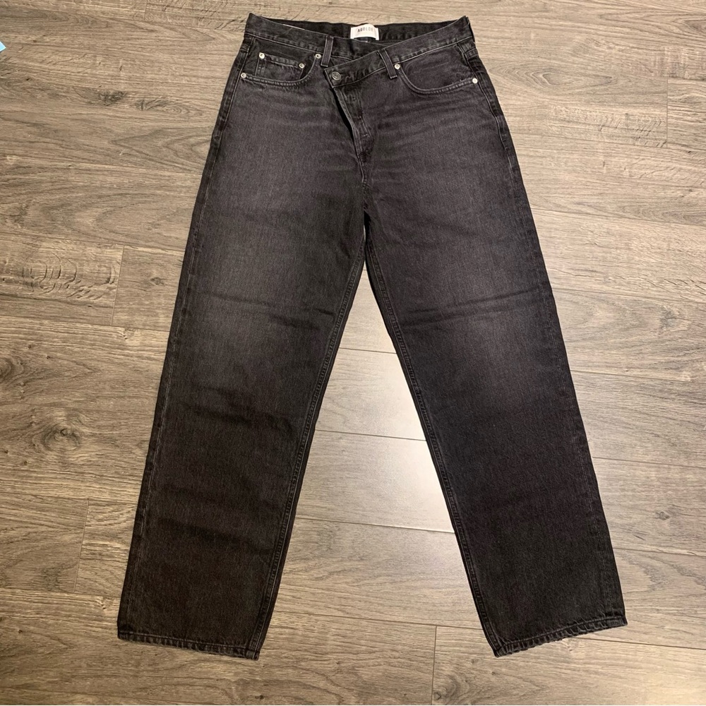 NWOT Aritzia Agolde Criss Cross Jeans in Savage